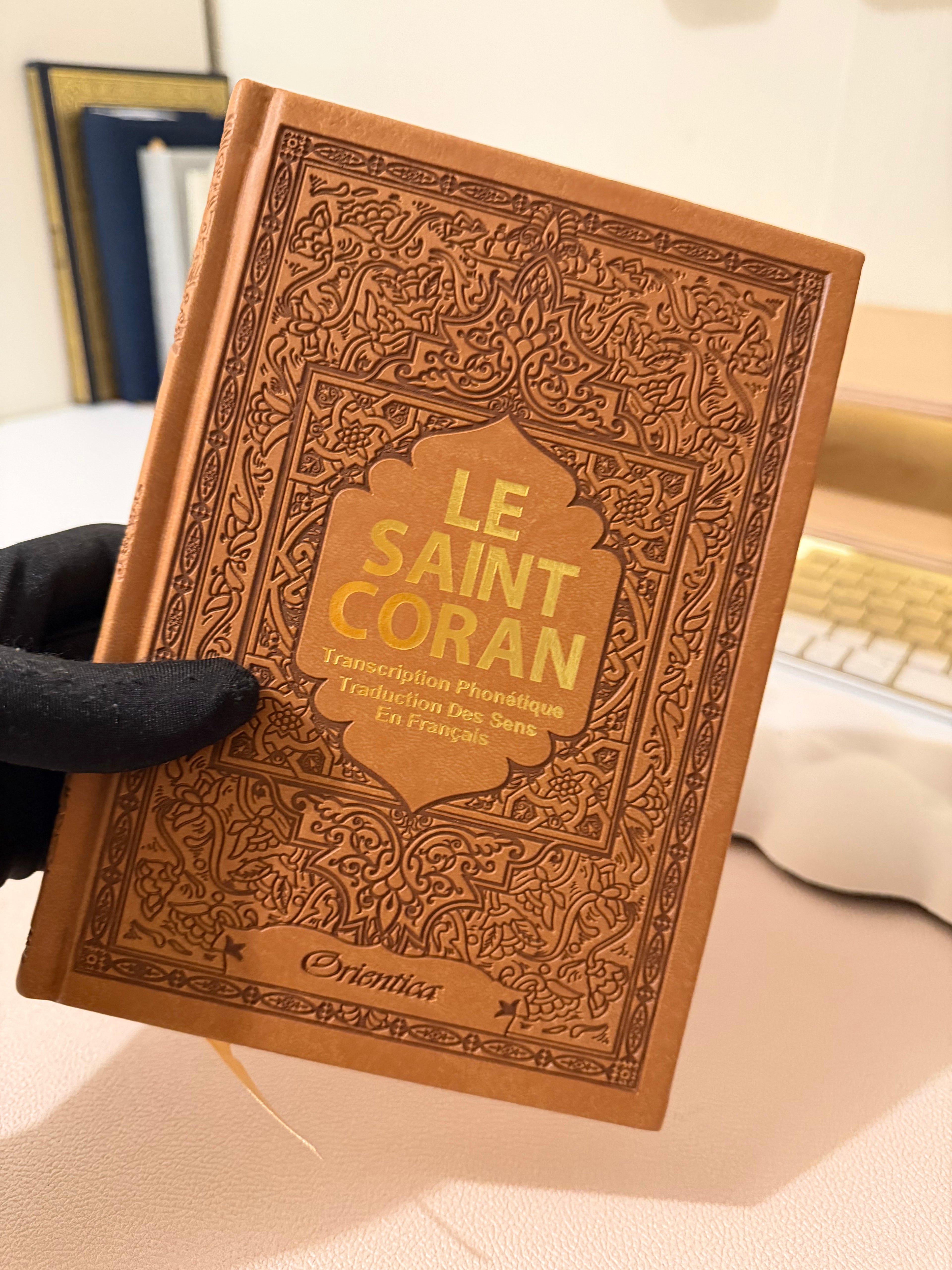 Coran Luxe – Arabe, Français & phonétique   | Edition Cuir Marron