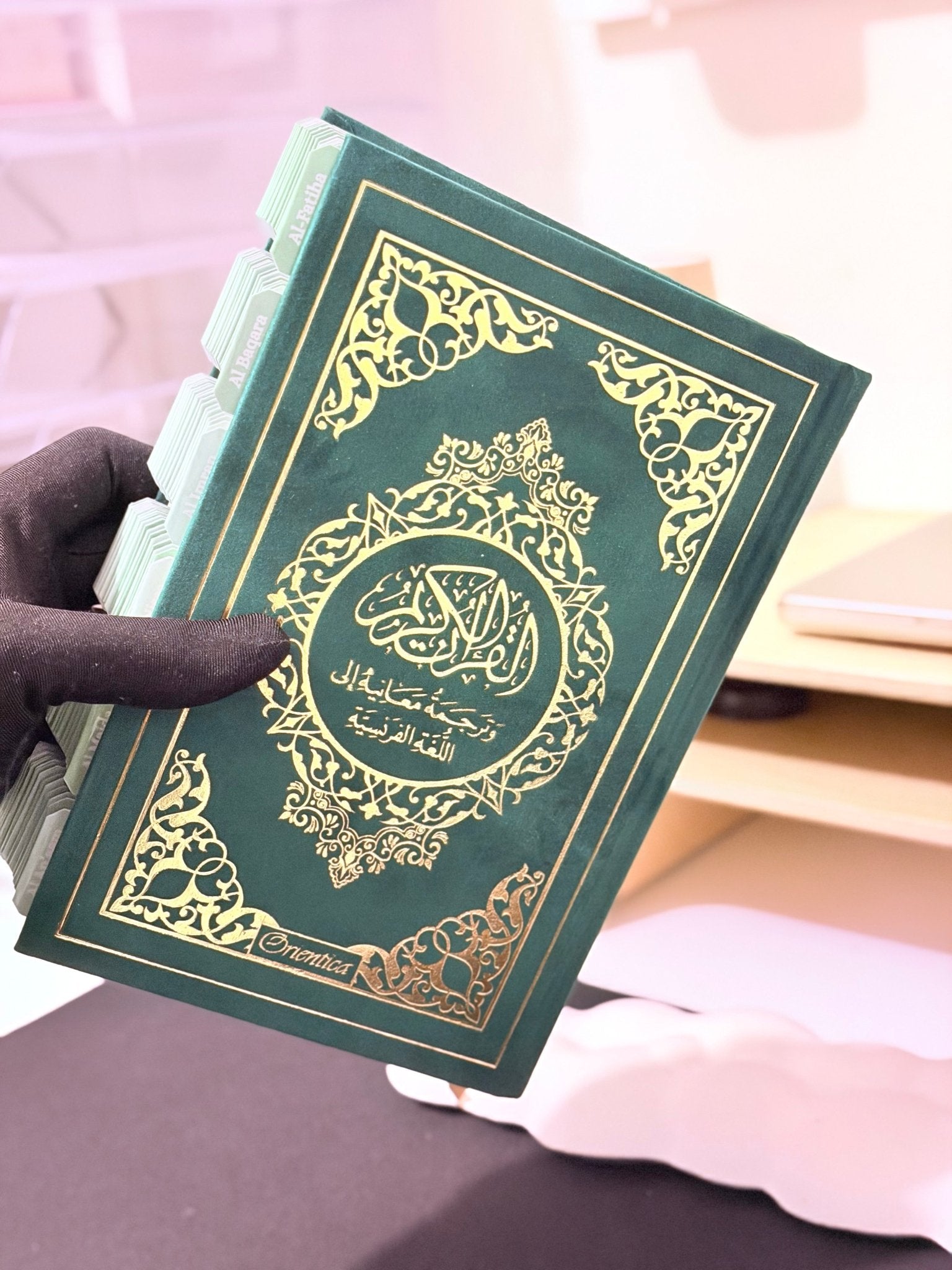 Coran vert français arabe & onglets premium - MIRAYA