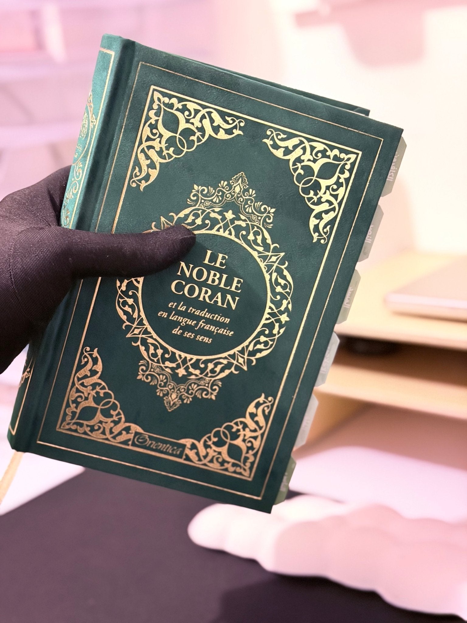Coran vert français arabe & onglets premium - MIRAYA