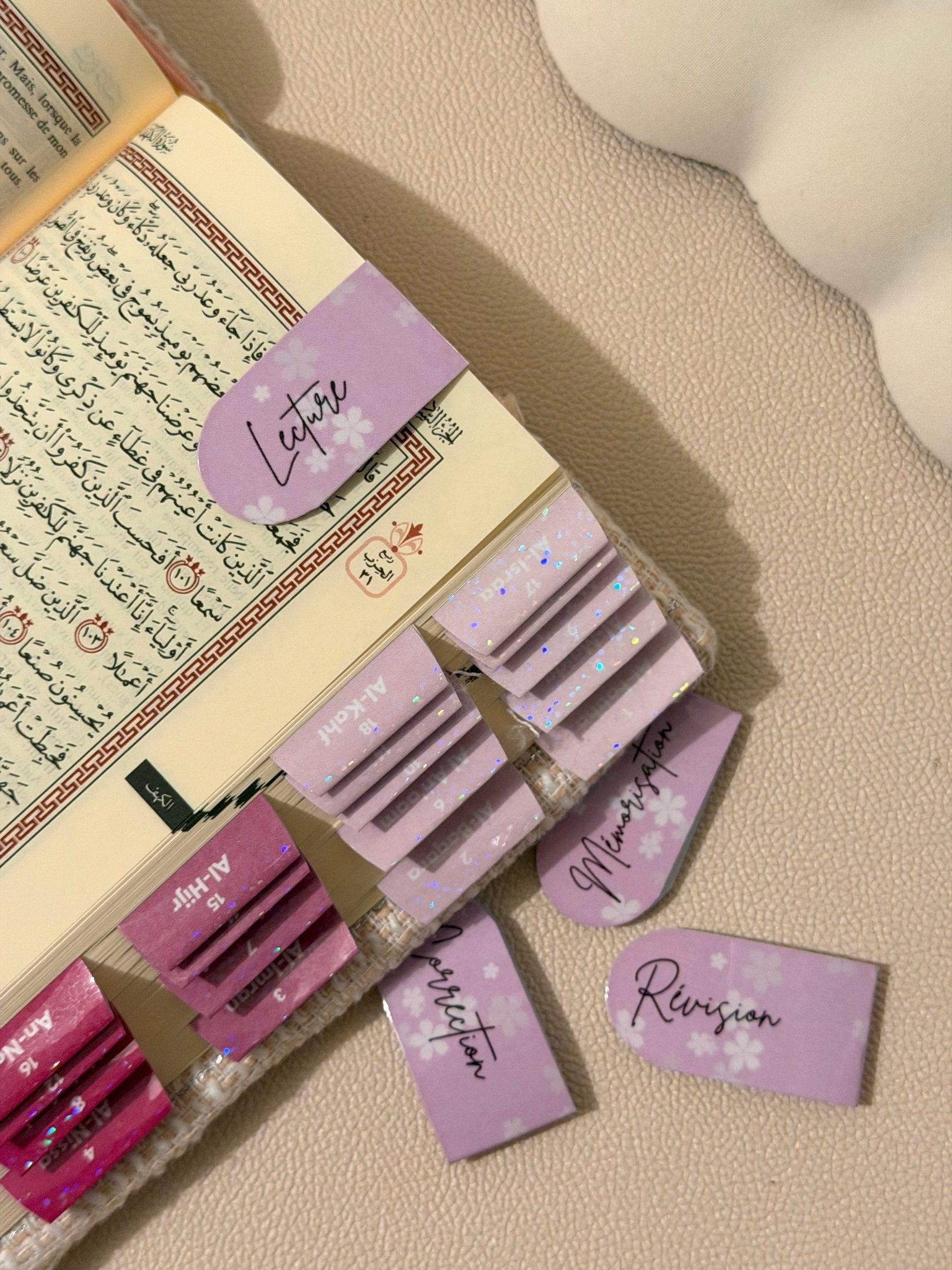 Marque - pages aimantés  Lot de 4 pour le Coran